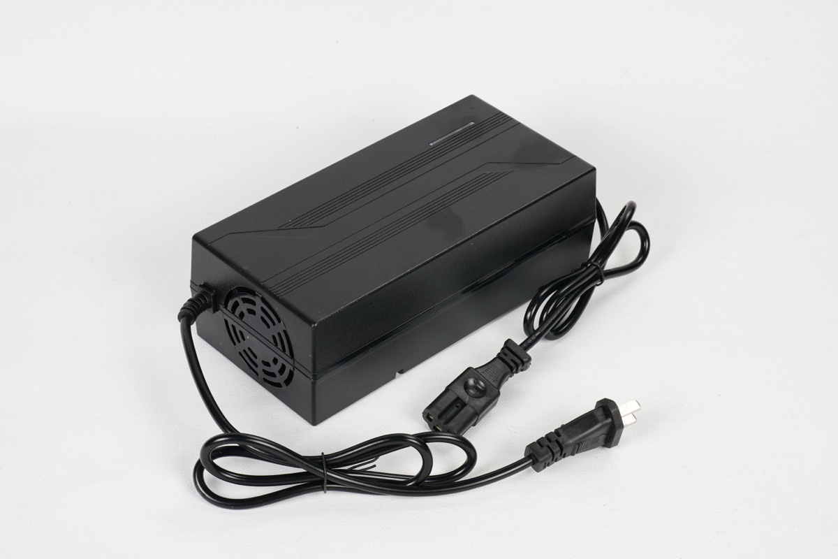 Shenghe 48V lithium battery charger for CATL LFP pack — ships with every AGV unit