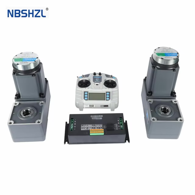Shenghe NBSHZL BLDC geared motors with controller and remote — complete motor drive system